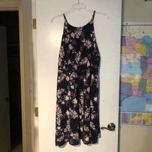 Fortune and Ivy navy blue floral dress
